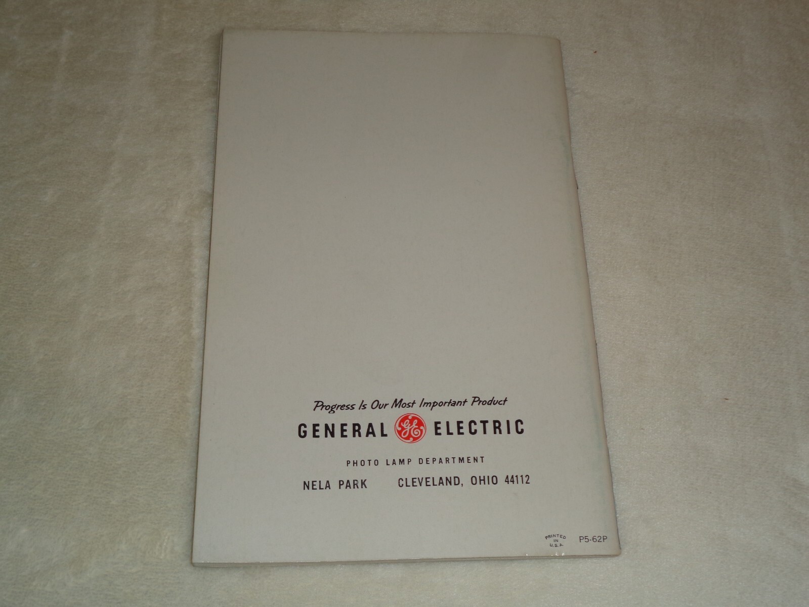 General Electric Flashtube Vintage Original GE Data Manual