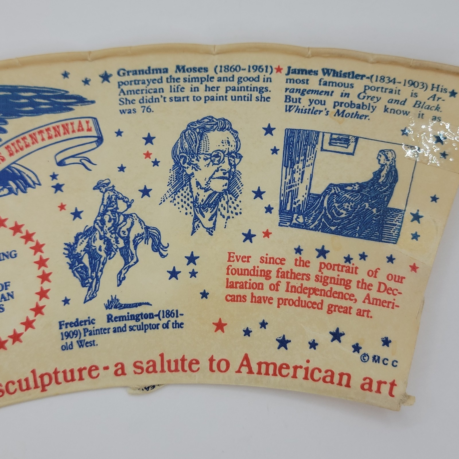 American Revolution Bicentennial 1976 paper cups 1776 USA United States