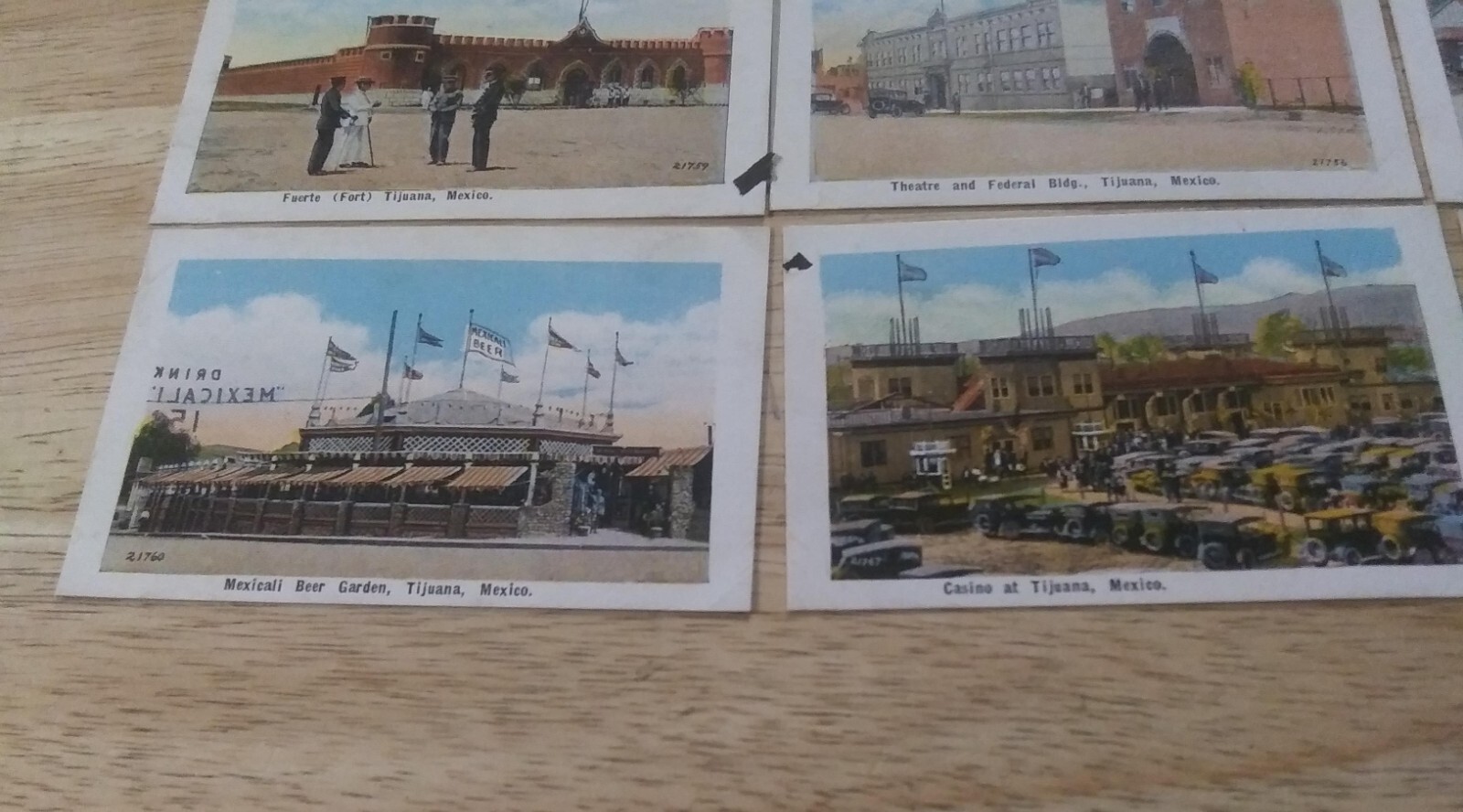 Vintage Tijuana Mexico Miniture Art Cards 3 1/2″ x 2 1/8″ – QTY 10