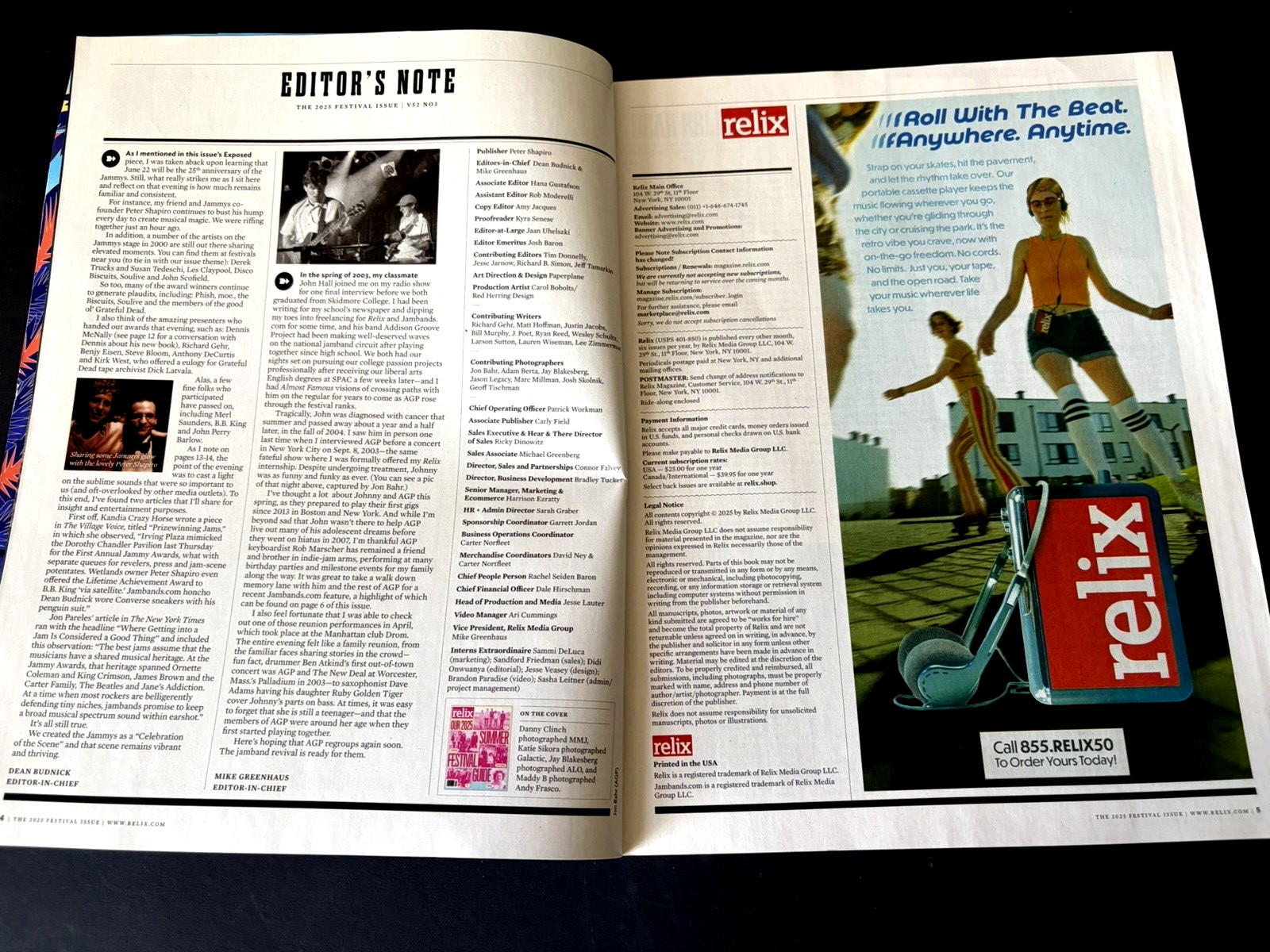 RELIX MAGAZINE OUR 2025 SUMMER FESTIVAL GUIDE ISSUE 344 V52 N02