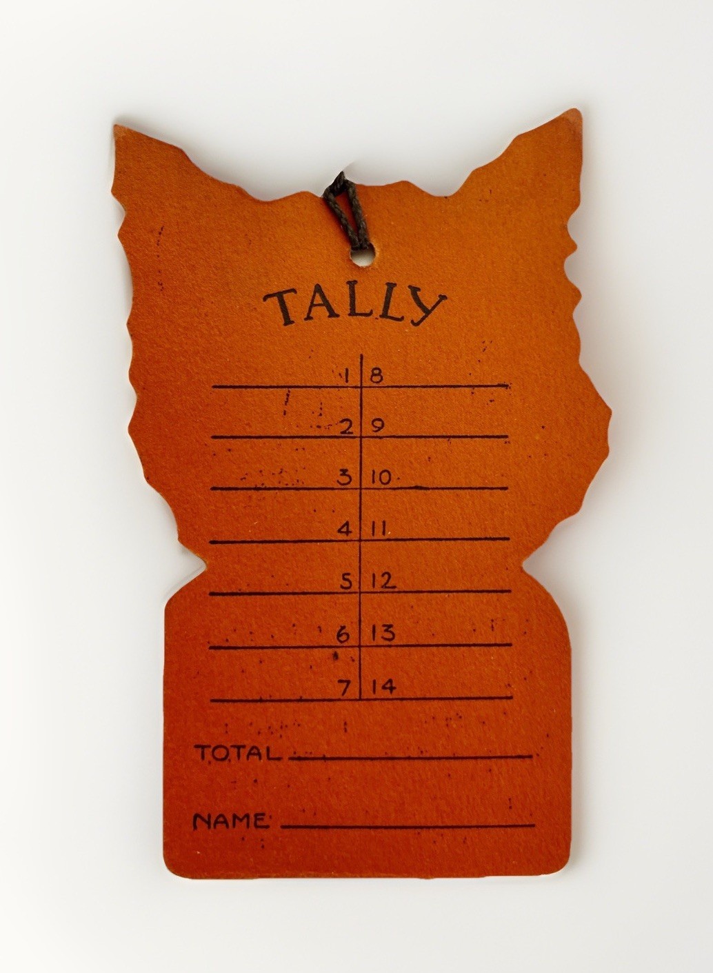 Vintage Halloween Black Cat Bridge Tallies, Set of 4 Die-Cut All Different