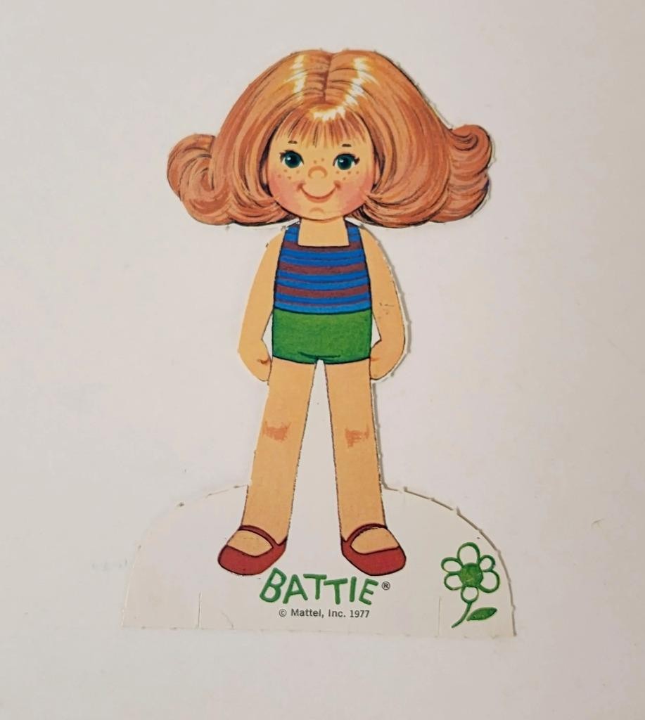 4) 1970s paper dolls Crissy Velvet Skipper Battie Vintage paper art supplies