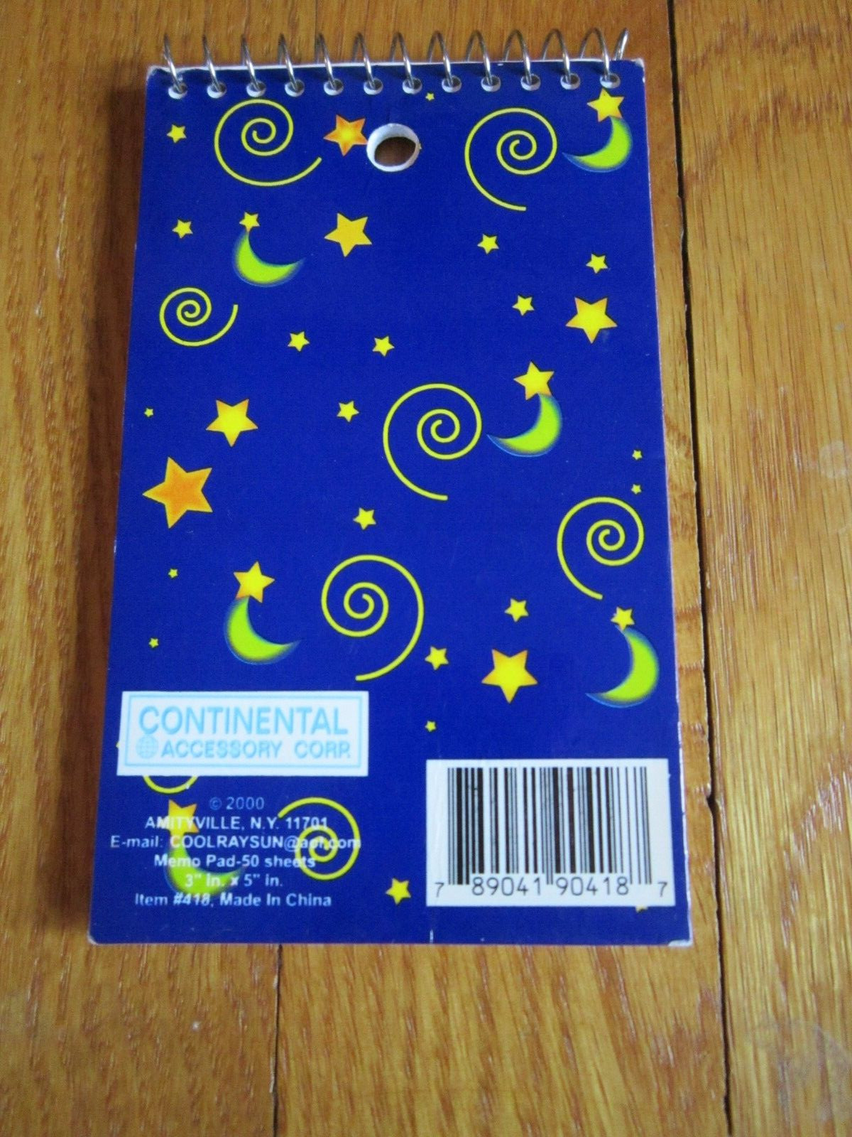 Continental Accessory Corp STAR Notebook Note Pad Lined 3 x 5″ USED Vtg