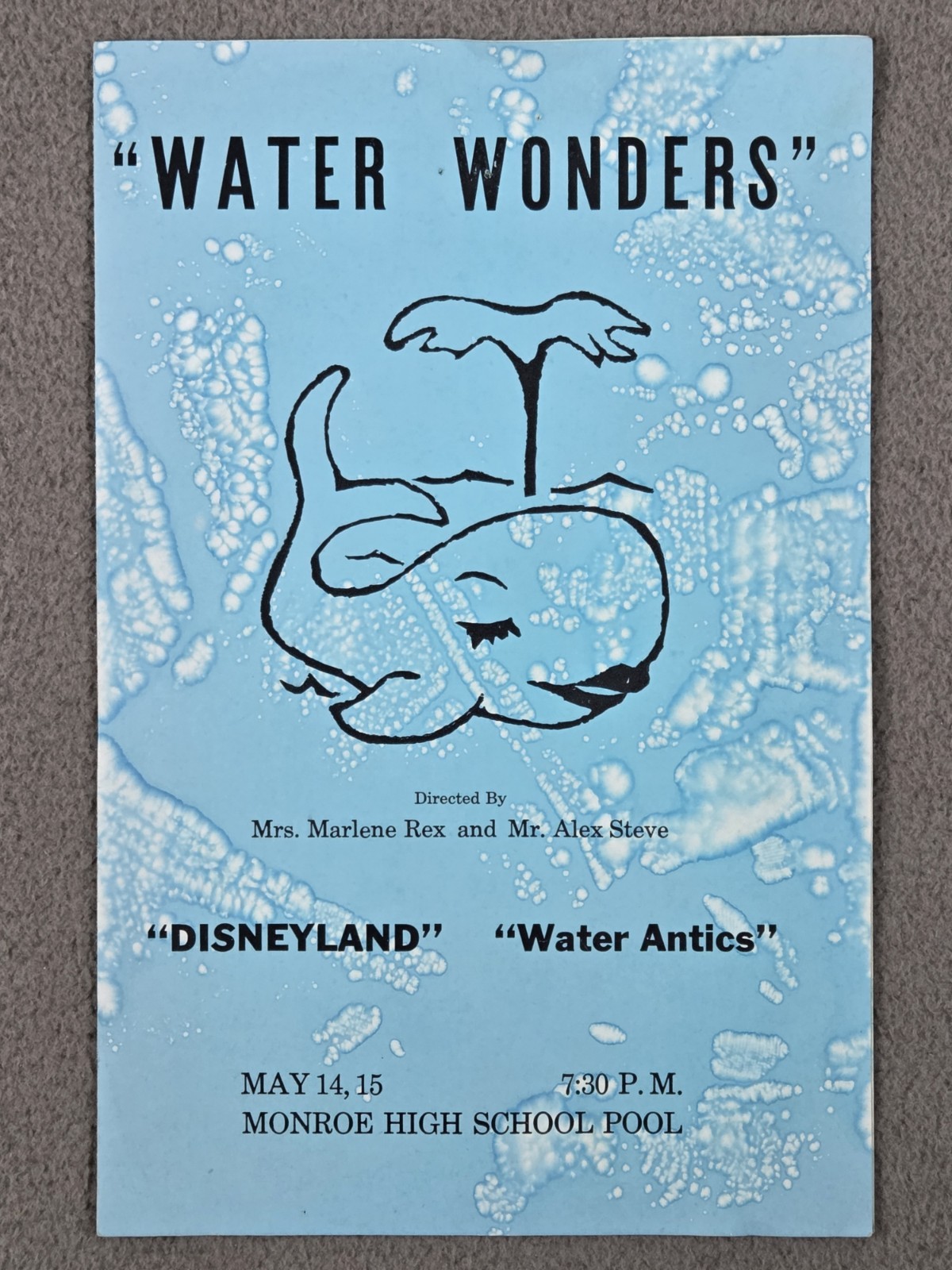 1940’s Monroe Michigan High School Water Wonders Synchronized Swimming Program
