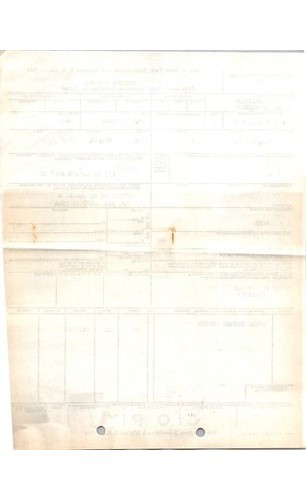 NYS & W Railroad Waybill Scrap Rubber Butler NJ Passaic Junction 1964 LAN 6223
