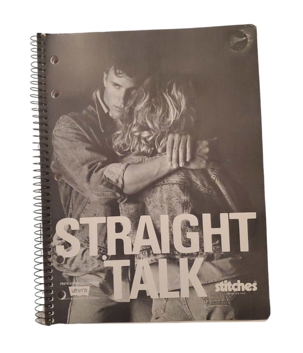 Levi’s Composition Notebook Stitches Say No To Drugs Alcohol Straight Talk Lined
