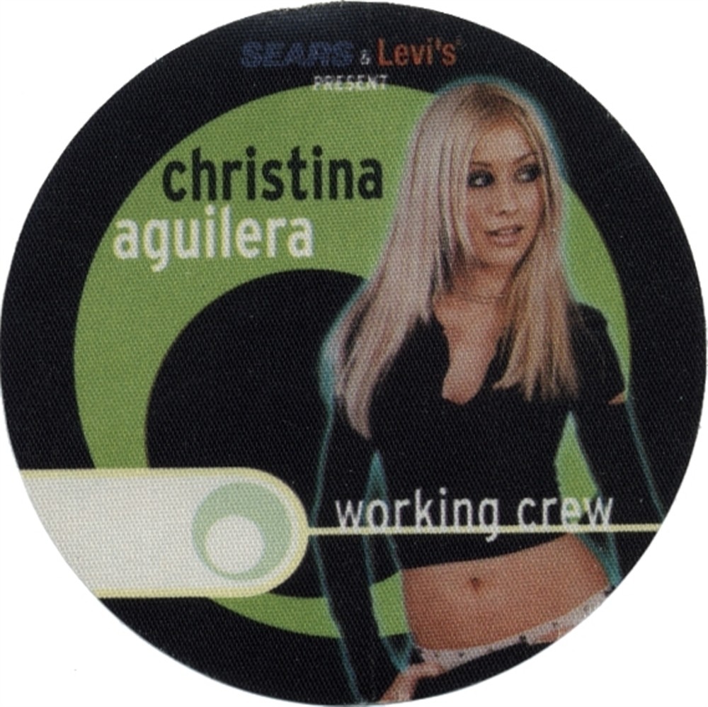 Christina Aguilera 2000 Psykoblast concert tour Working Backstage Pass
