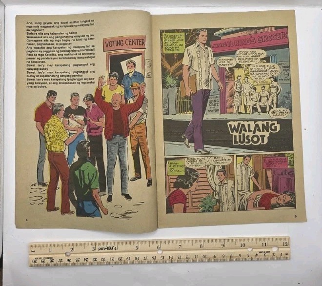 1990s Philippines Voter’s Guide “Ang Pasiya” Hatol Ng Mamamayan.Pamphlet.Used.