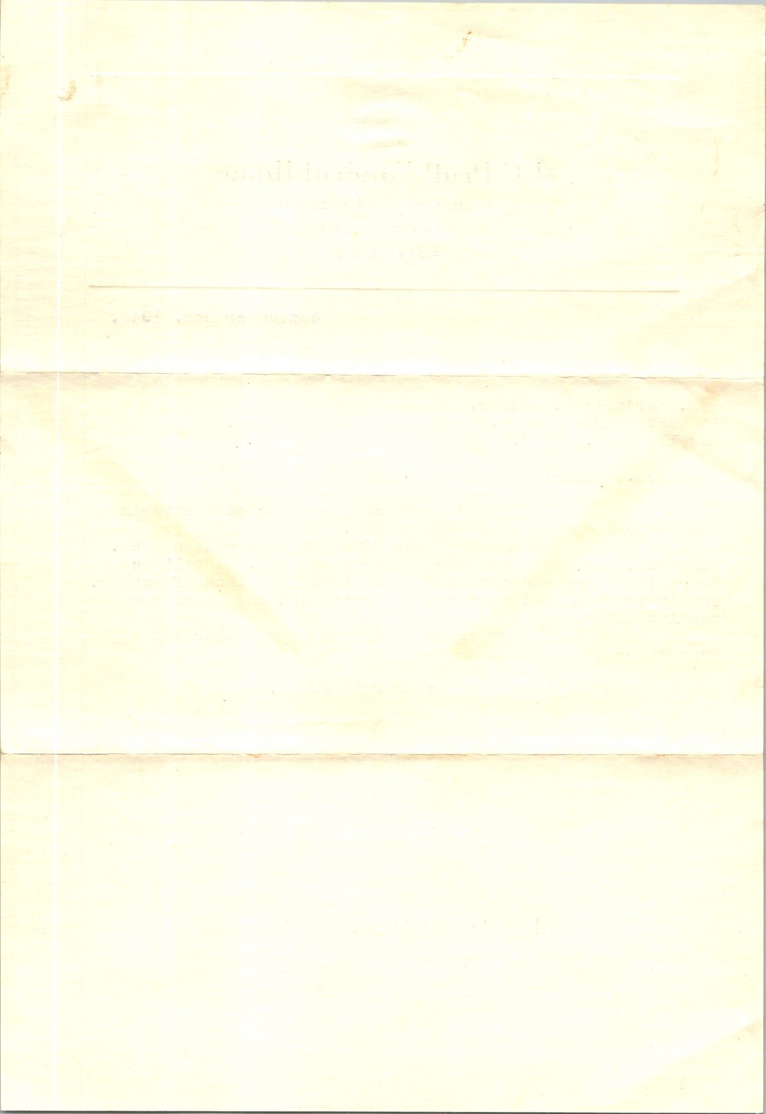 1943 Prall Funeral Home Letter Mrs Feirer Roselle NJ WWII Hotel Lincoln