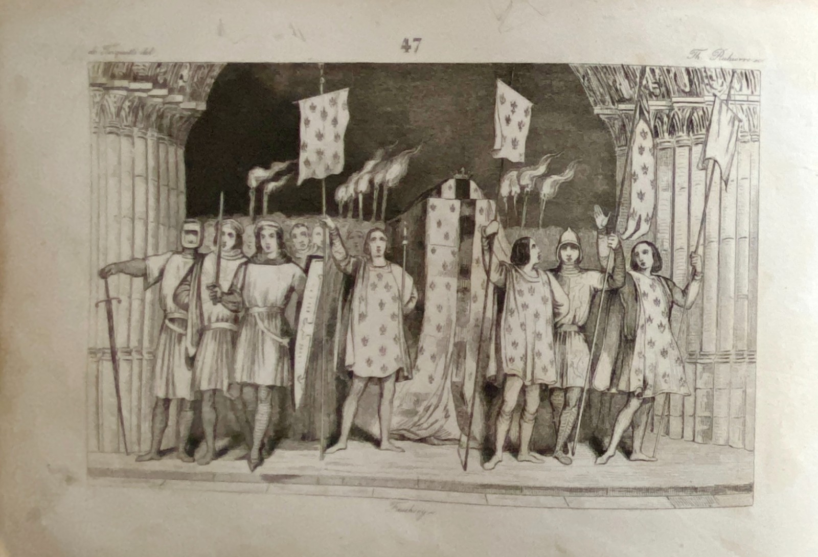 Engraving Kings Of France “Jean I Posthumous”