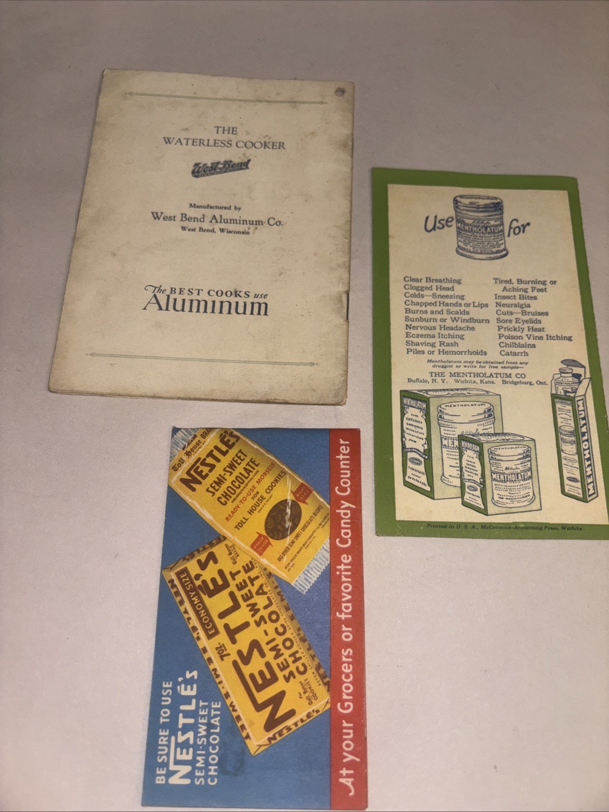 Vtg Food Label Wrapping & Other Wrappings & Recipe & Household Hint Booklets Lot