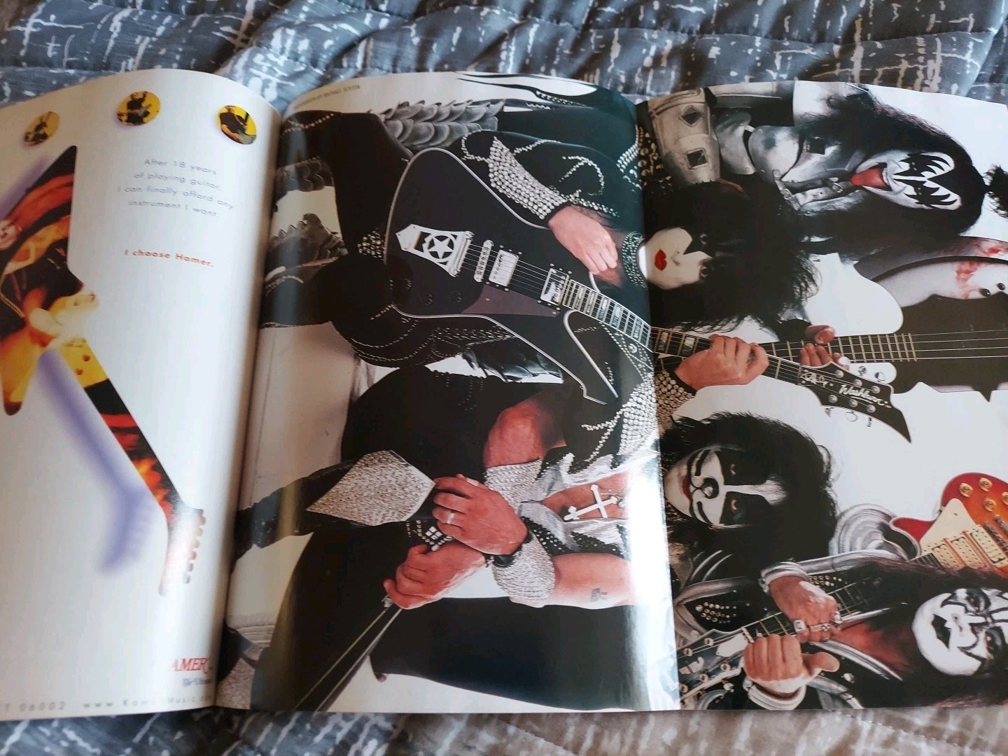 OCTOBER 1998 GUITAR WORLD vintage music magazine KISS Poster