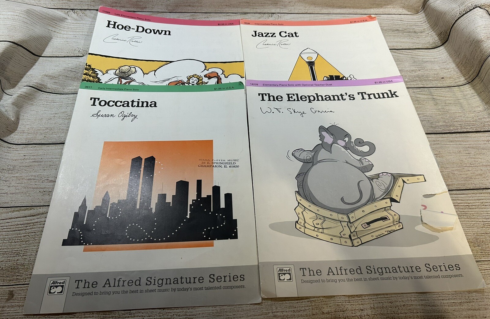 Lot of 8 Pamphlets Elementary – Late Piano Solo Alfred Signature Series TubH4