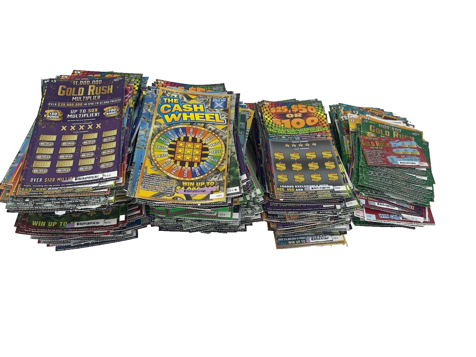 $ 951 Worth of NON-WINNING Florida FL Lottery Scratch off Tickets 2025 TAX