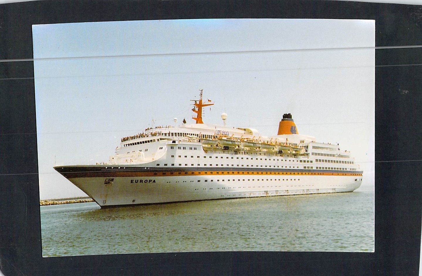 E4867 Transport Passenger Ship Europa postcard