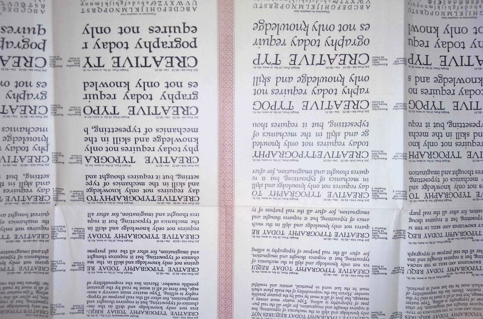 Kennerley Series Type Specimen Goudy Tegge Sons c1910s New York Type