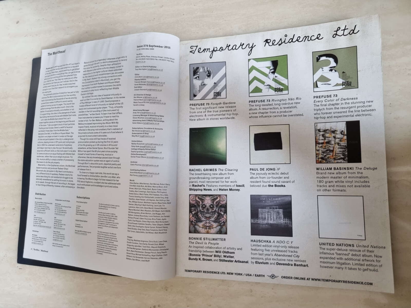 The Wire Magazine Issue 379 September 2015 Julia Holter Into The Wilderness