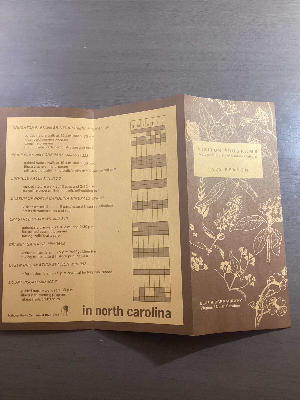 1972 Season Visitors Programs Brochure B42