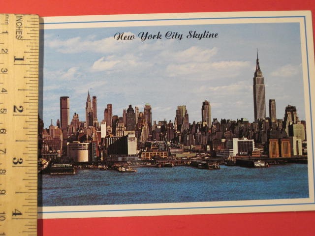 New York City Skyline Postcard – Year unknown