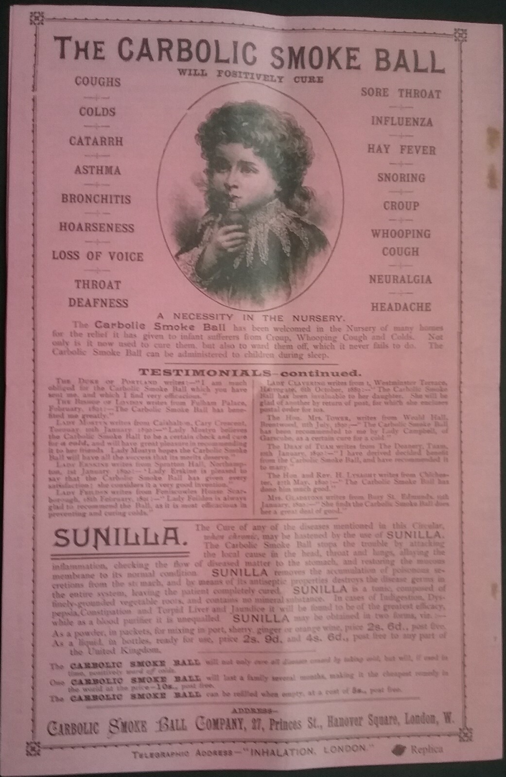 VICTORIAN THE CARBOLIC SMOKE BALL BOOKLET ***(SEE DESCRIPTION FOR DETAILS)***