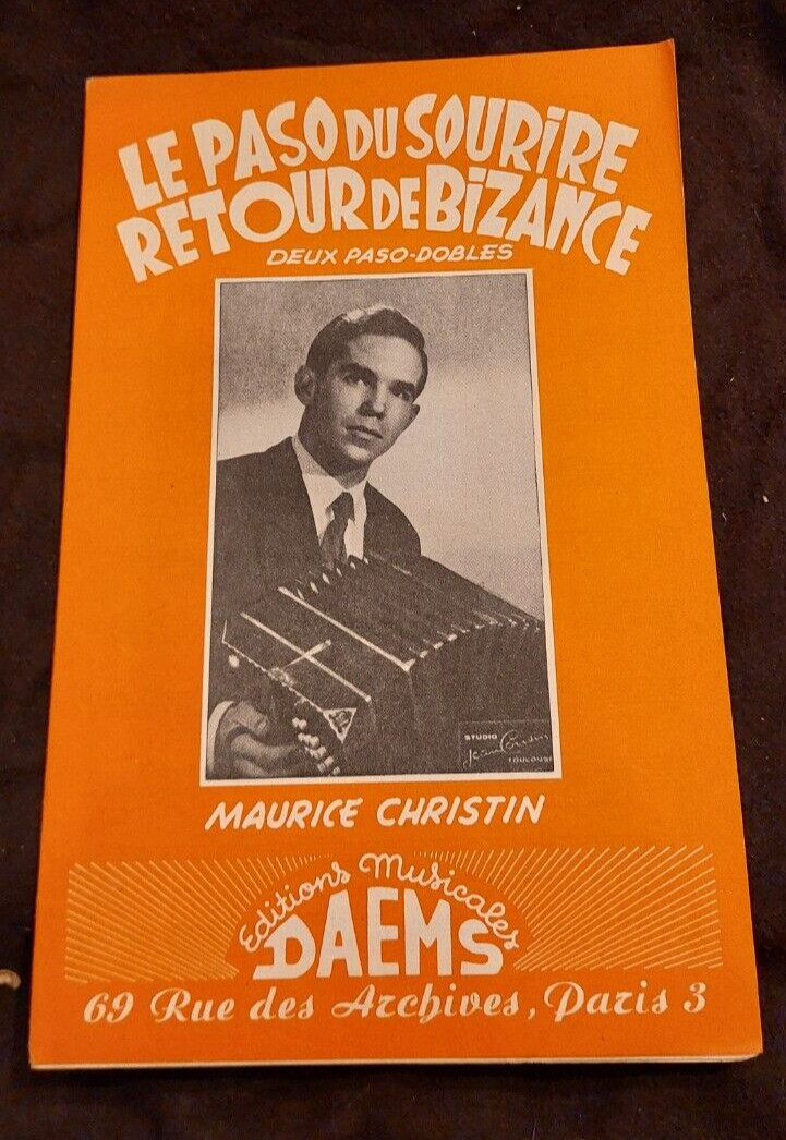 Partition Le Paso Du Sourire Retour De Bizance Maurice Christin Sheet Music