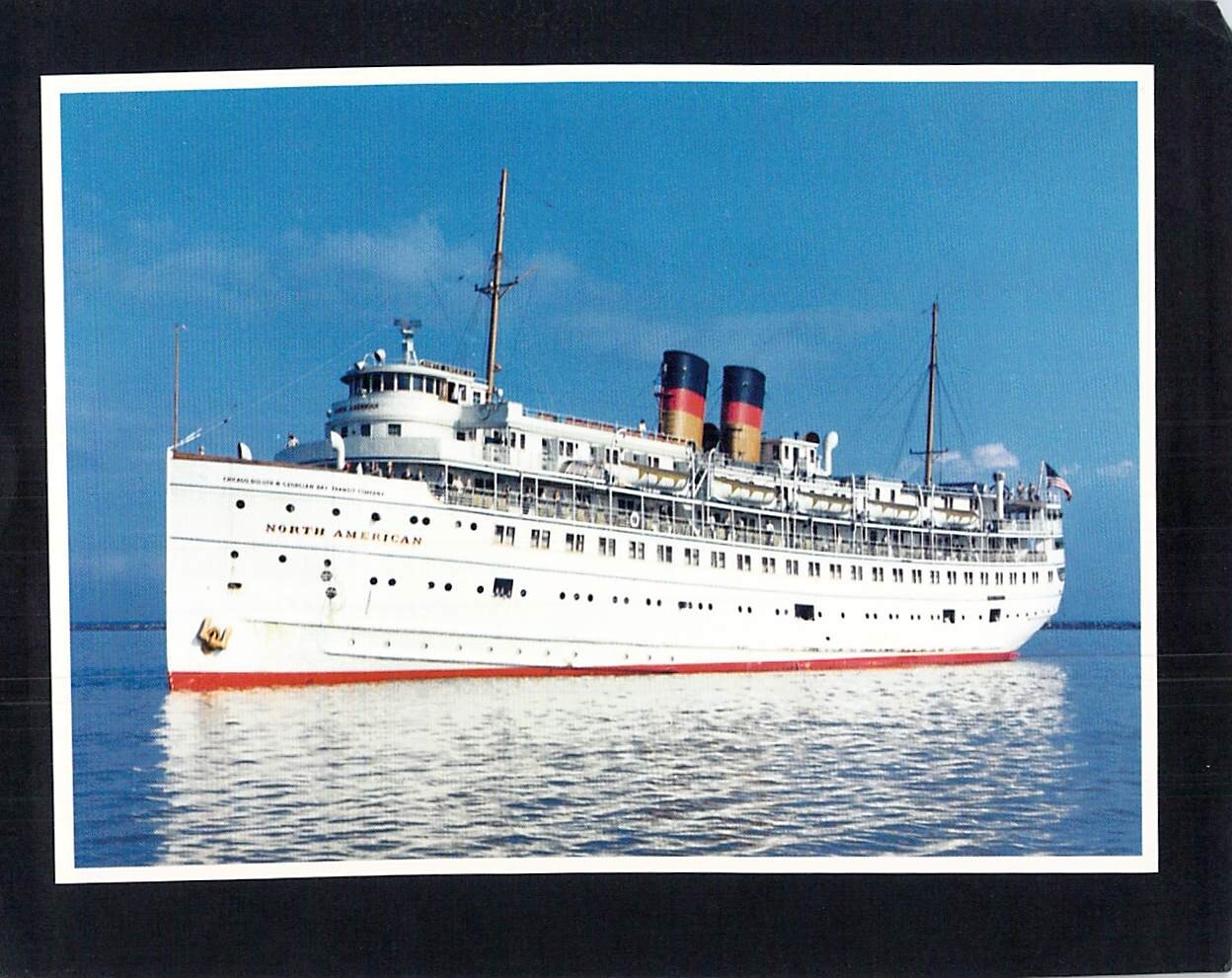 I2043 Transport Ship Georgian Bay Line SS North American postcard