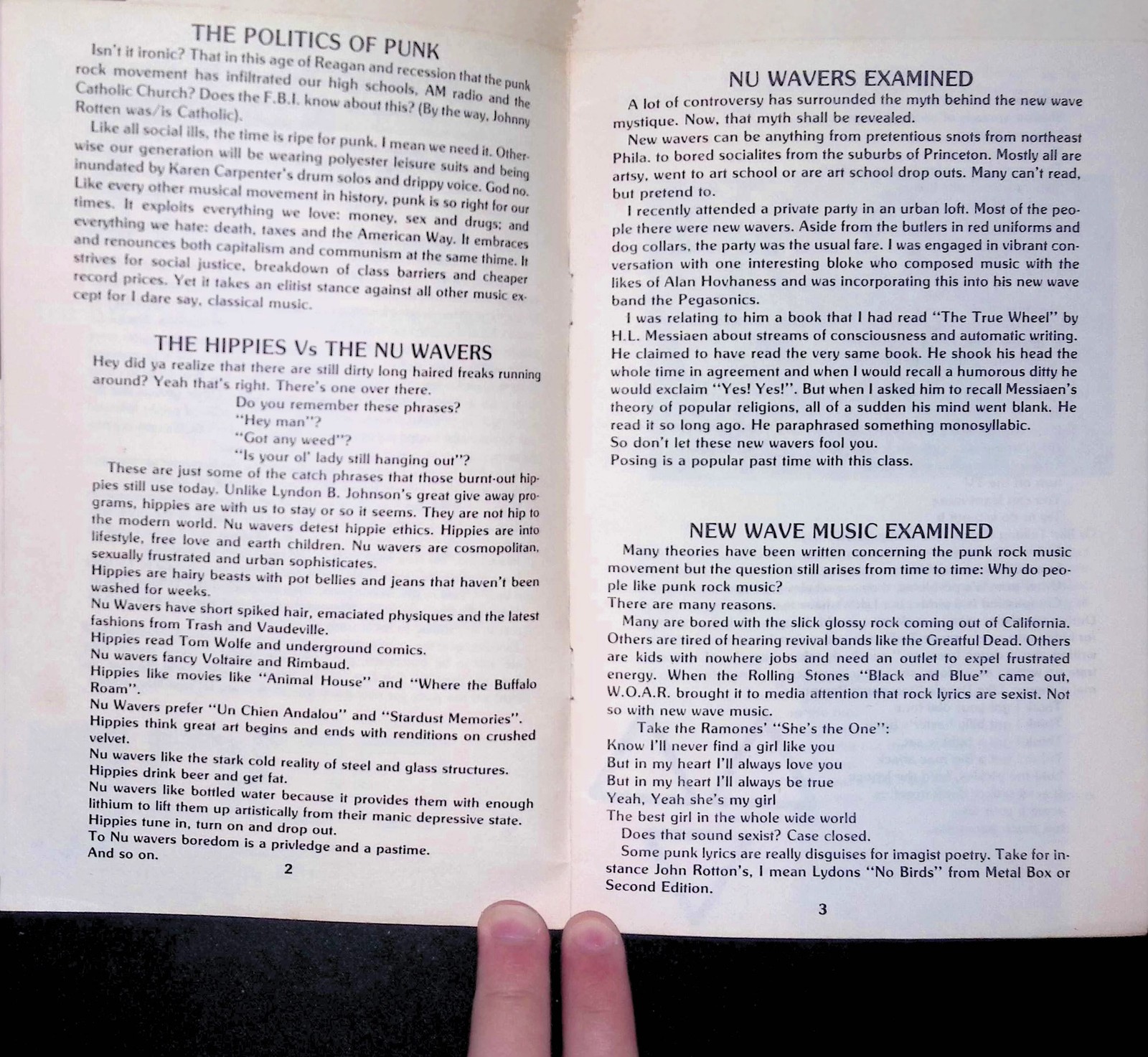 1980s IDIOT’S GUIDE TO PUNK ROCK fanzine CBGB’s Mudd Club NYC Philadelphia