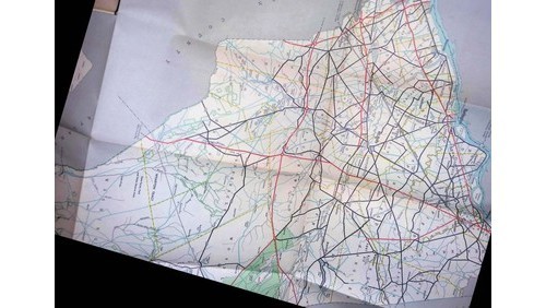 1960s Burlington County NJ Road Map Brochure Cover County Officials