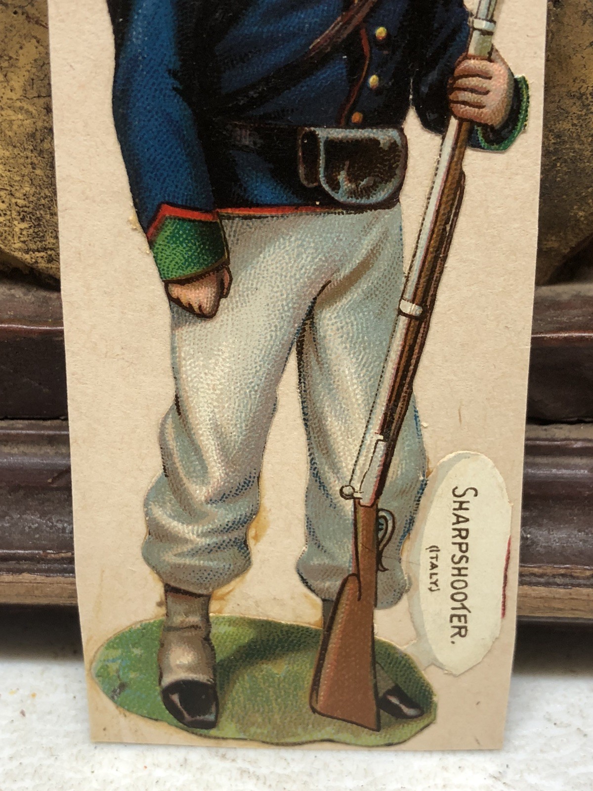 Sharp Shooter Die Cut Scrap by Raphael Tuck & Sons Military Italy #270 – L5