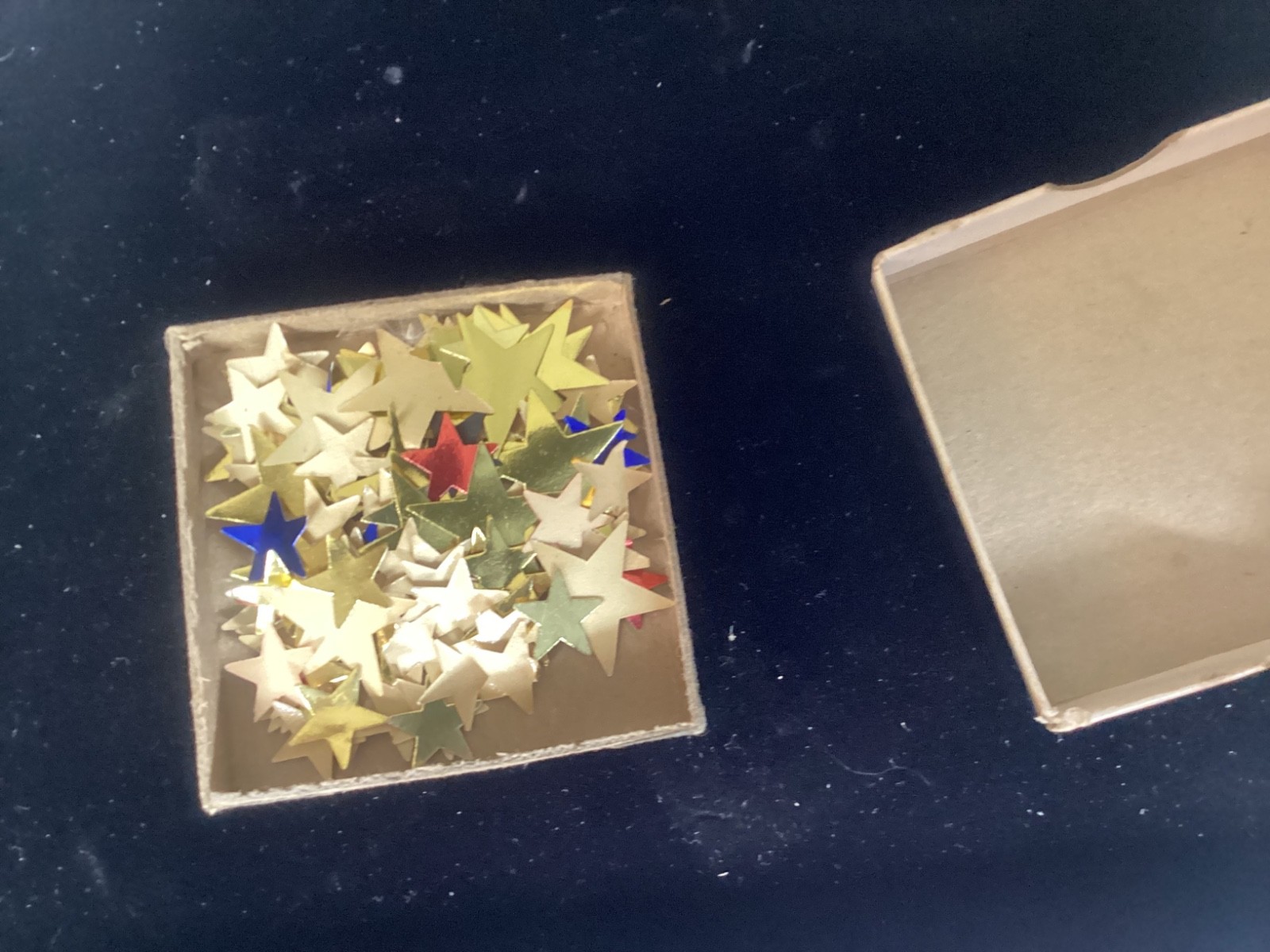 Vintage Dennison Multicolor Seals Gummed Labels Box Star No. 4 Unused Stickers