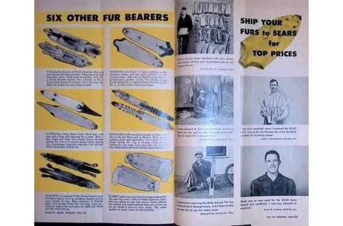 Sears Tips to Trappers Booklet Johnny Muskrat Fur Show 1953-54 Manual Hunting