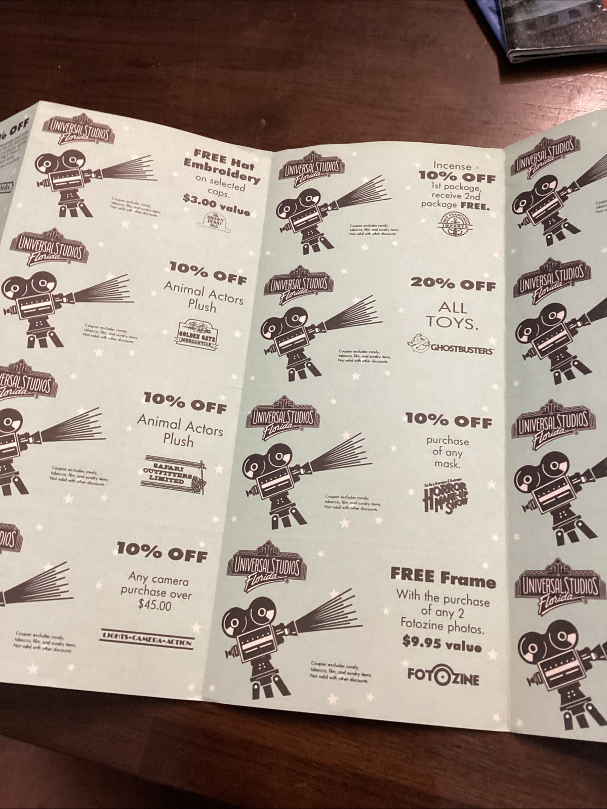 Universal Studios Coupon Book 1991 Early Discounts Rare