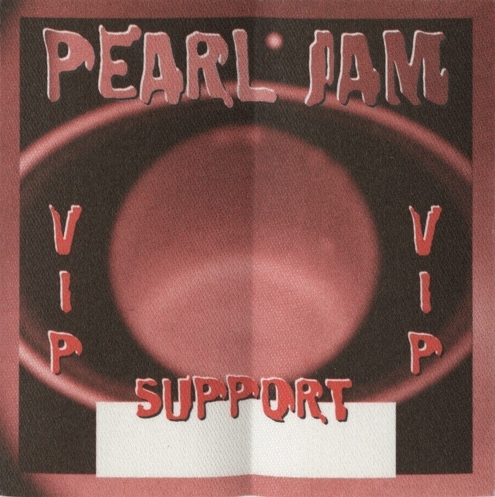 Pearl Jam 2000 Binaural concert tour Band VIP Backstage Pass