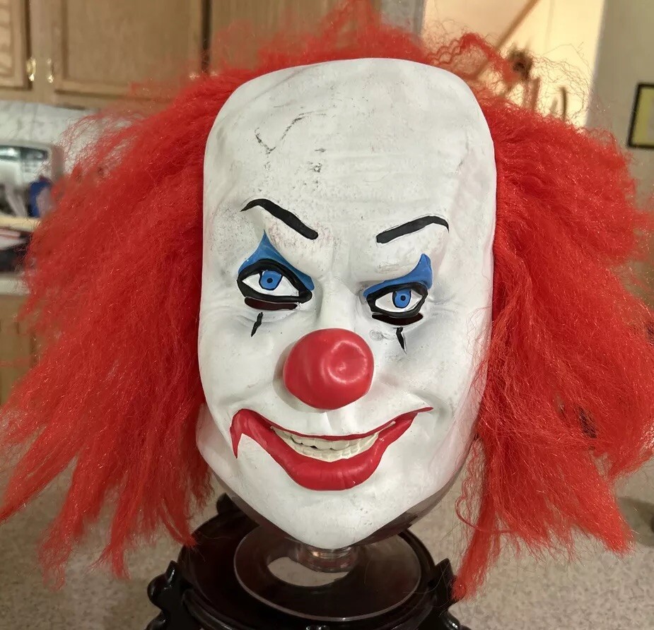Pennywise Overhead Latex Mask Adult Costume It Horror Movie Clown 1980’s