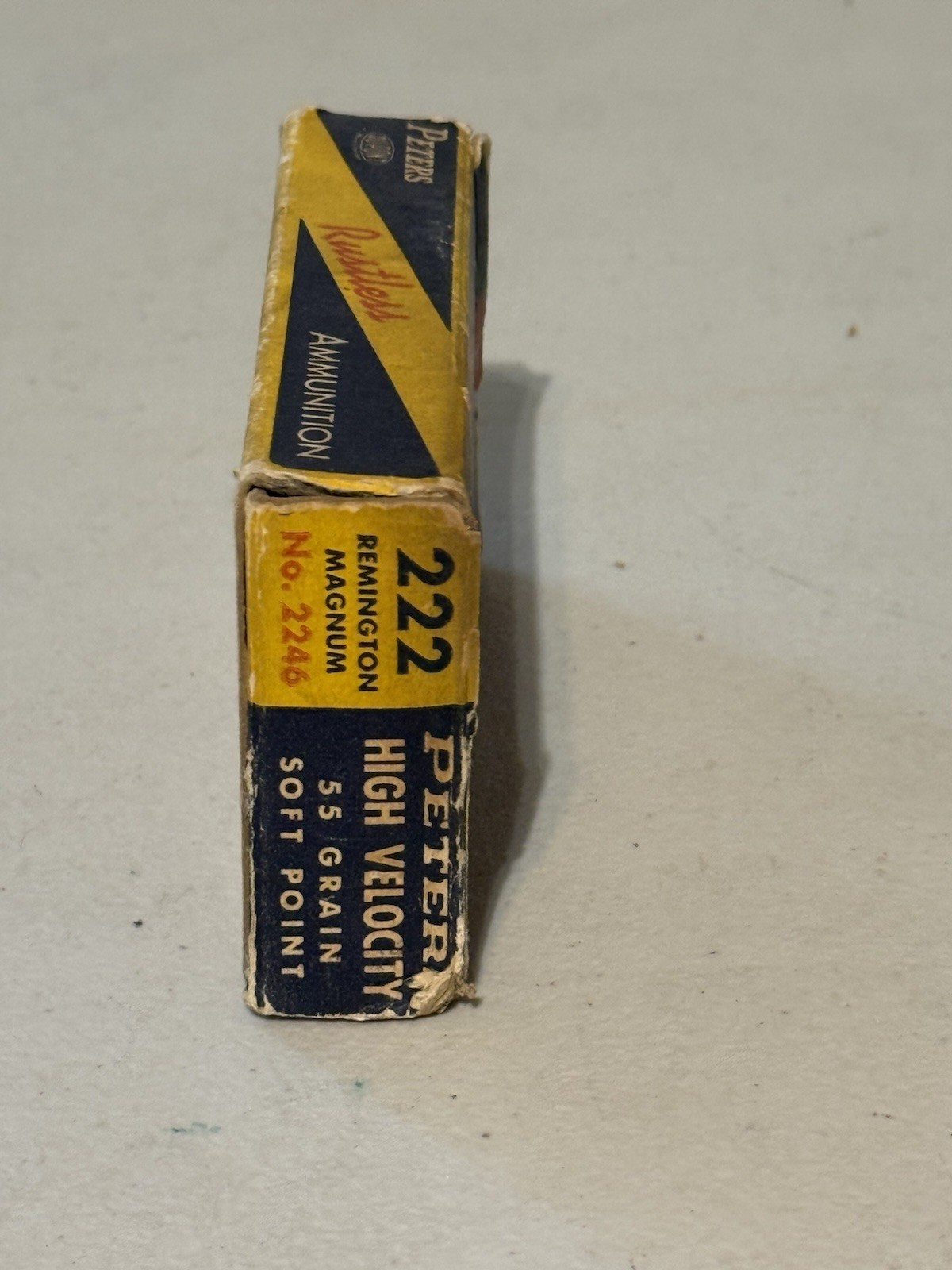 PETERS High Velocity 222 Rem Mag Cartridge Box – EMPTY BOX