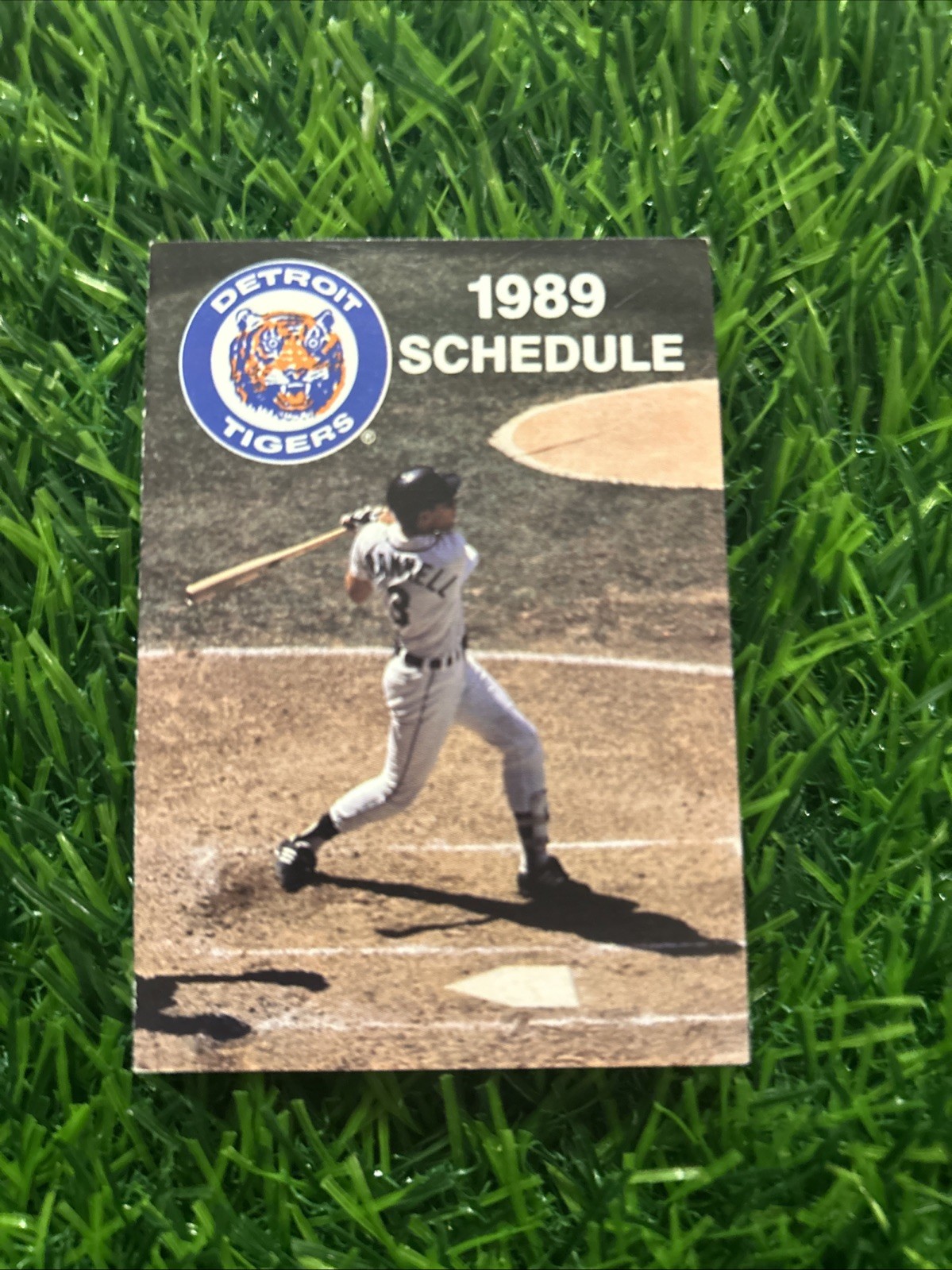 Detroit Tigers 1989 Baseball Foldout Pocket Schedule C8