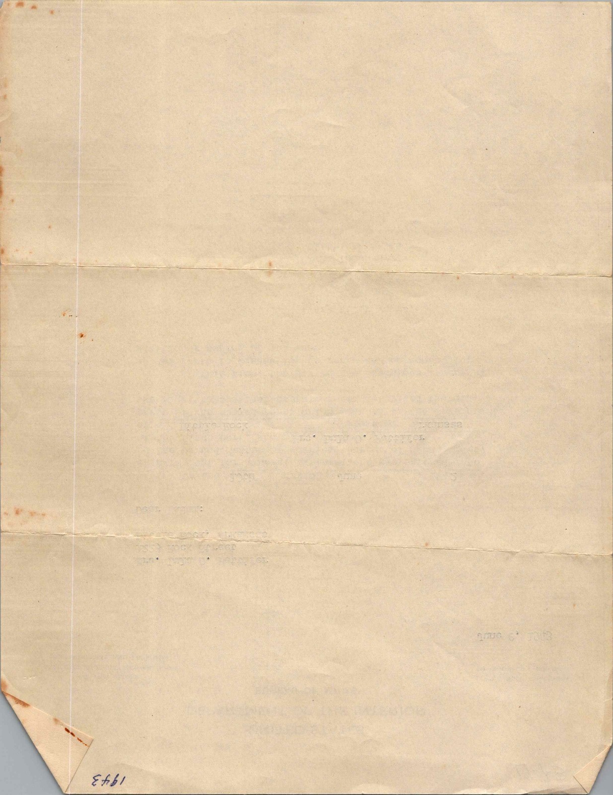 1943 US Bureau of Mines Mineral Agreement Renewal Letter – Little Rock AR