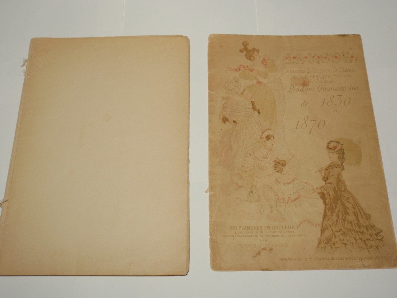 Antique 19th Century French Fashion Magazine – La Mode de 1830 a 1870 *As-Is*