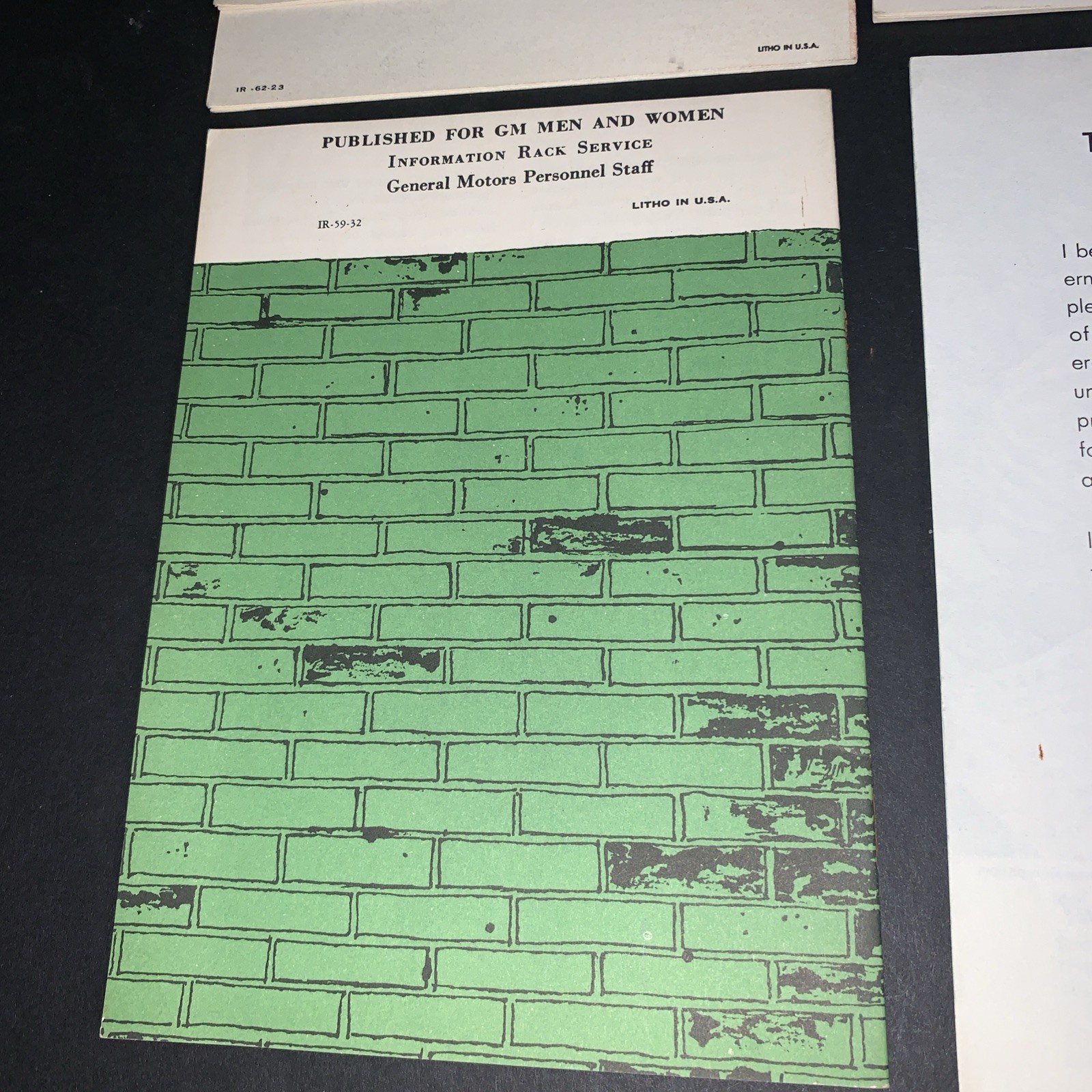 Vintage 1950s 1960s Anti Communism Pamphlets Lot General Motors GM Men & Women