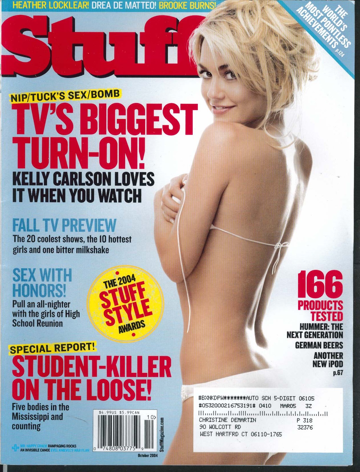 STUFF Kelly Carlson Heather Locklear Drea De Matteo Brooke Burns 10 2004