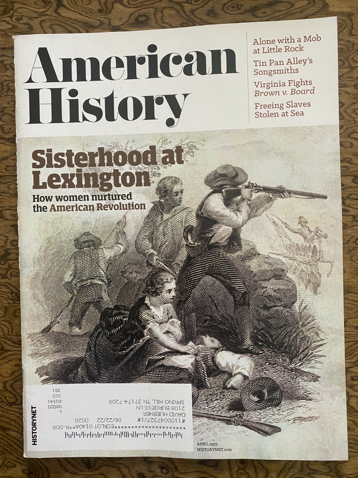 American History Magazine April 2022 American Revolution Clinton Little Rock