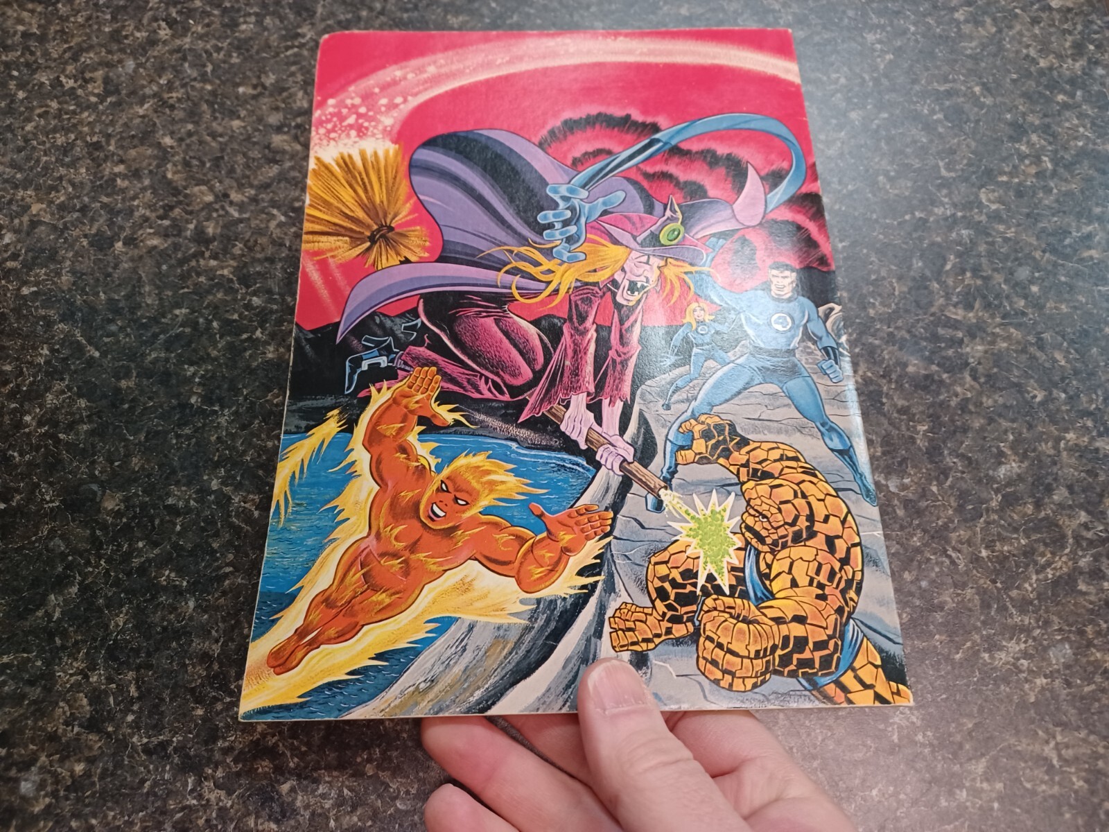 Fantastic Four meet The Witch Coloring Book Copyright 1977 Marvel Comics Group