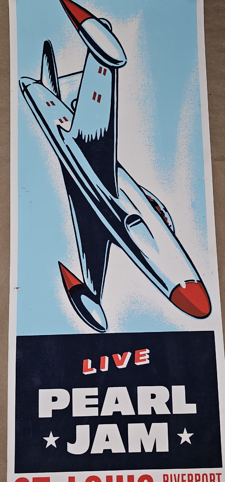 1998 Pearl Jam St Louis MO Ames Bros Concert Poster Screen Print Riverport Amphi