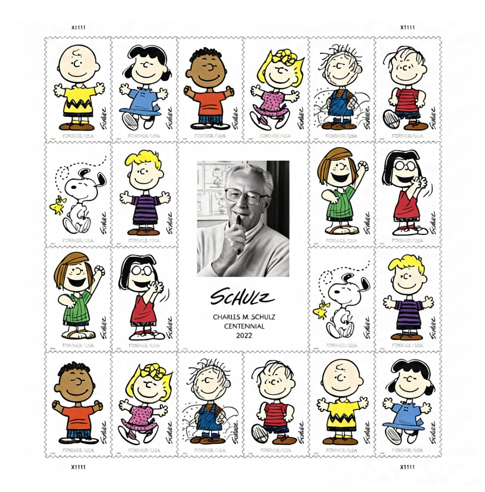 100 Charles M Schulz Peanuts Forever Stamps Snoopy Charlie Brown USPS Unused MNH