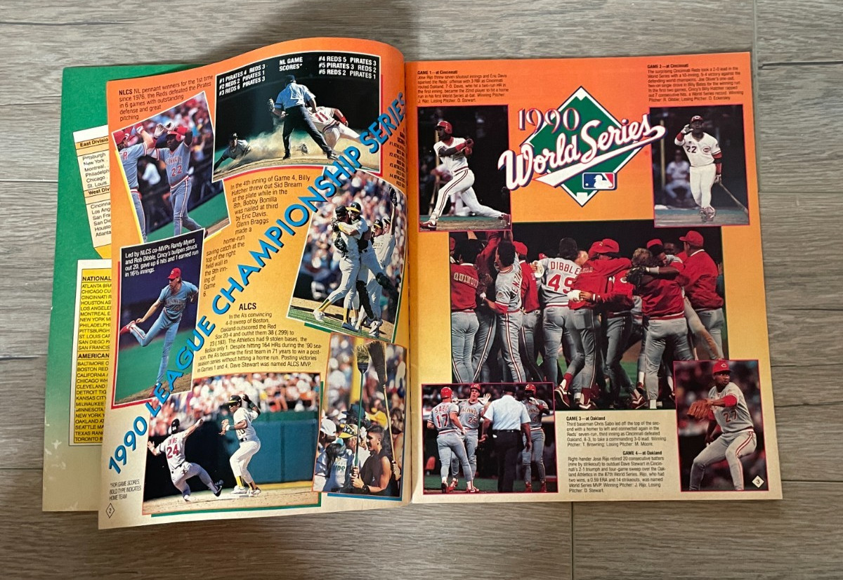 Panini Baseball Collectible Sticker Album 1991 Ken Griffey Jr Ryne Sandber Cover