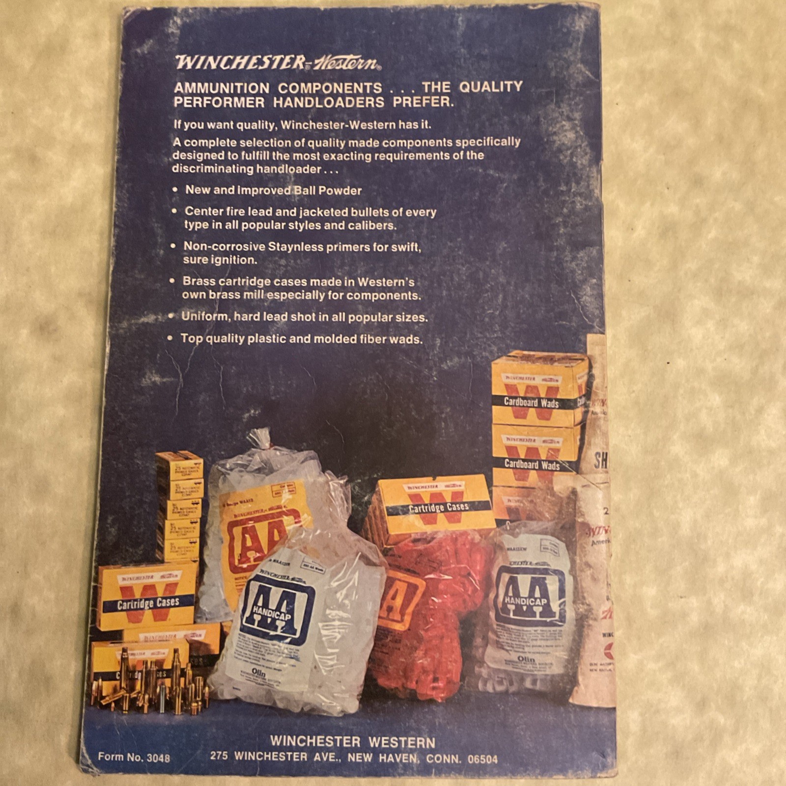 Vintage 1973 1st Edition WINCHESTER-Western Ball Powder Loading Data