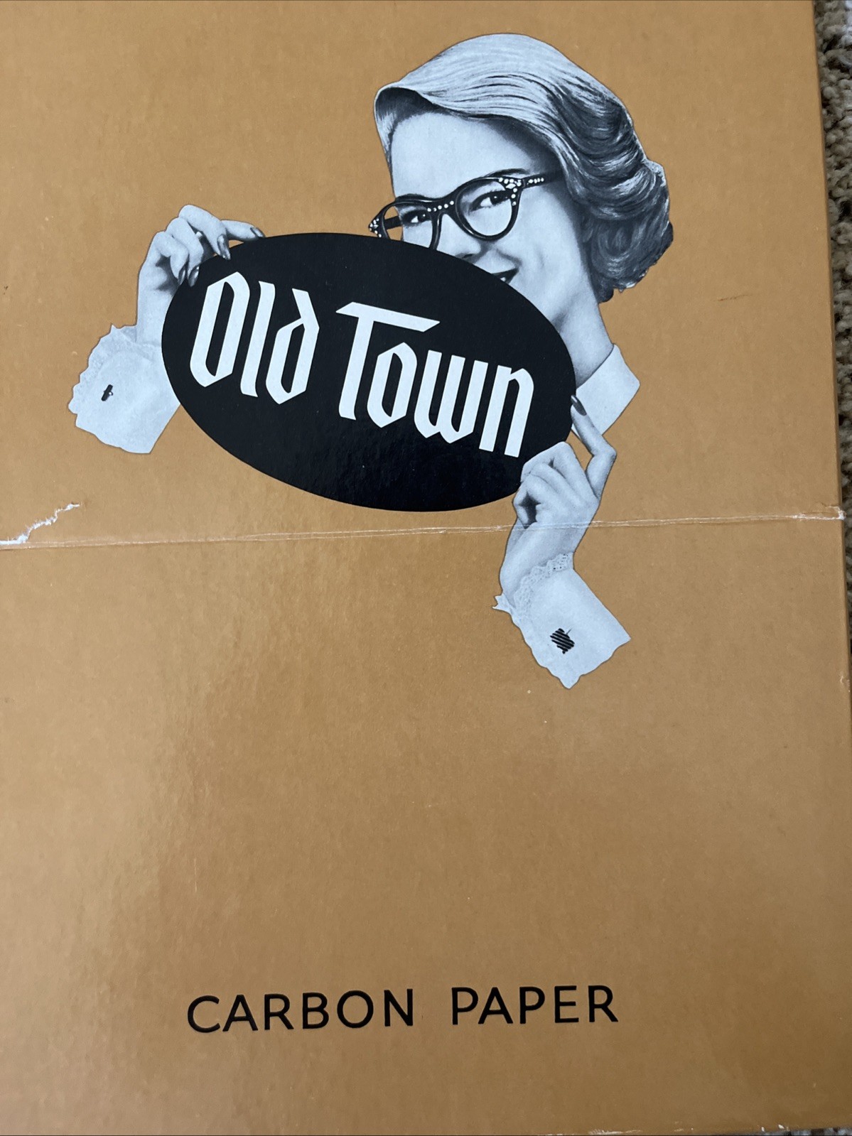 VTG Old Town Orange Record Carbon Paper Open Box 9×12 – 30 Sheets