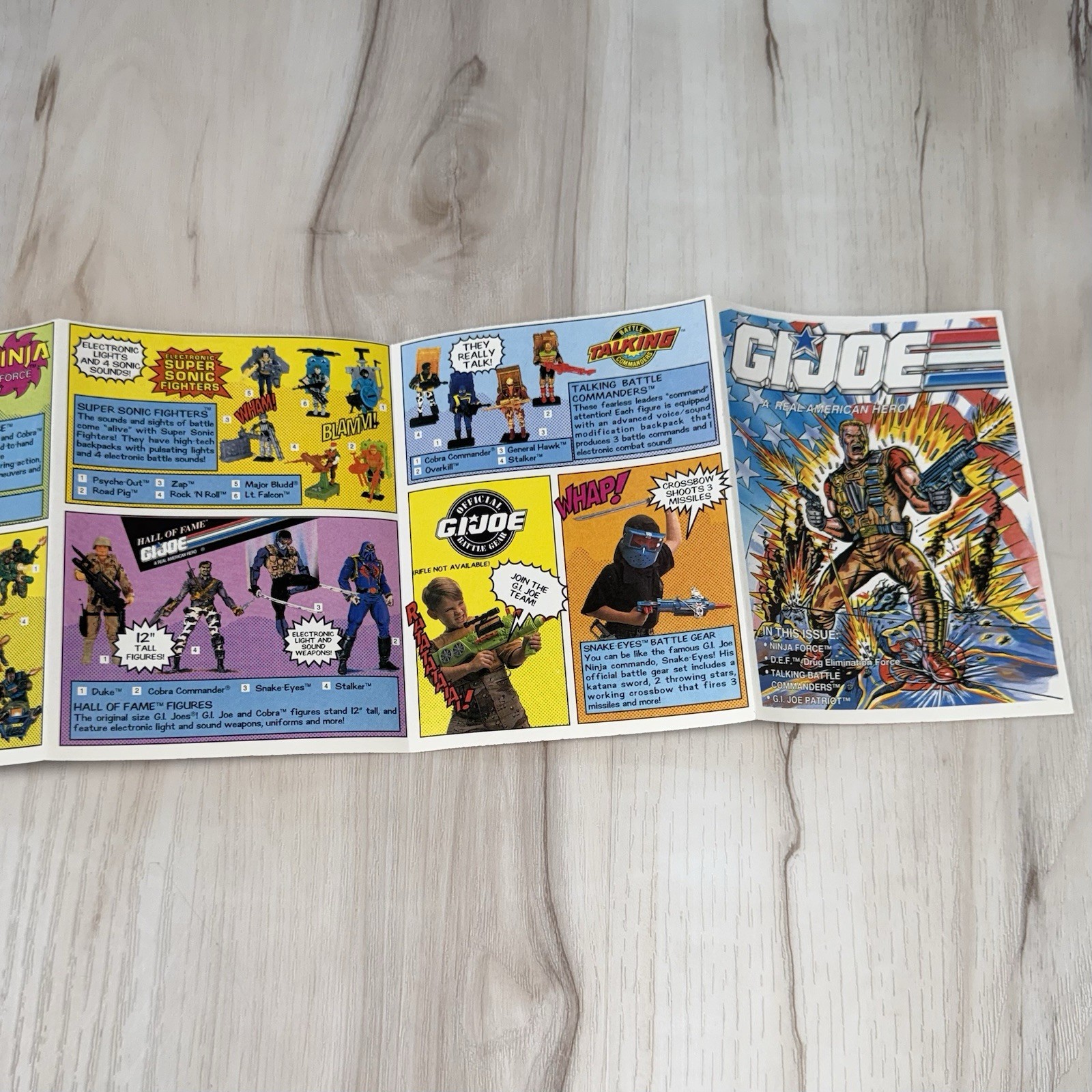 VTG 1991 HASBRO G.I. Joe Leaflet BROCHURE Catalog SPECIAL FORCES 5.75″x4.5″ EUC