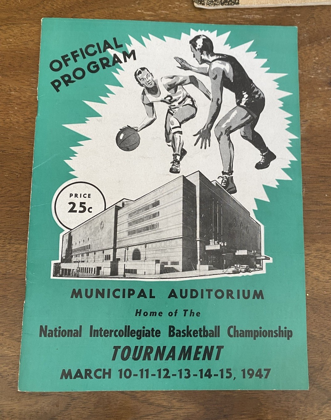 1947 NIBC National Intercollegiate Basketball Championship program Converse