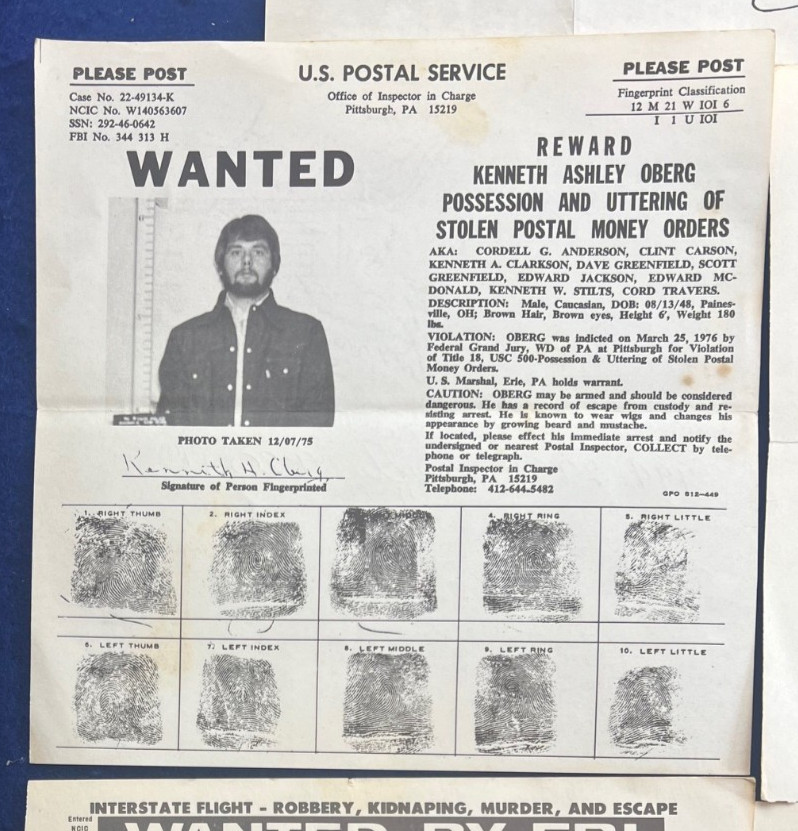 FBI Wanted Poster Collection 12 Vintage 1970s Crime Murder Hit Man Bank Robber